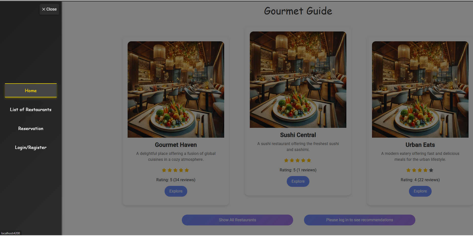 Side Menu